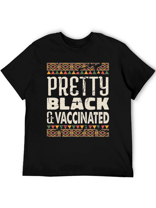Pretty Black & Vaccinated Graphic T-Shirt