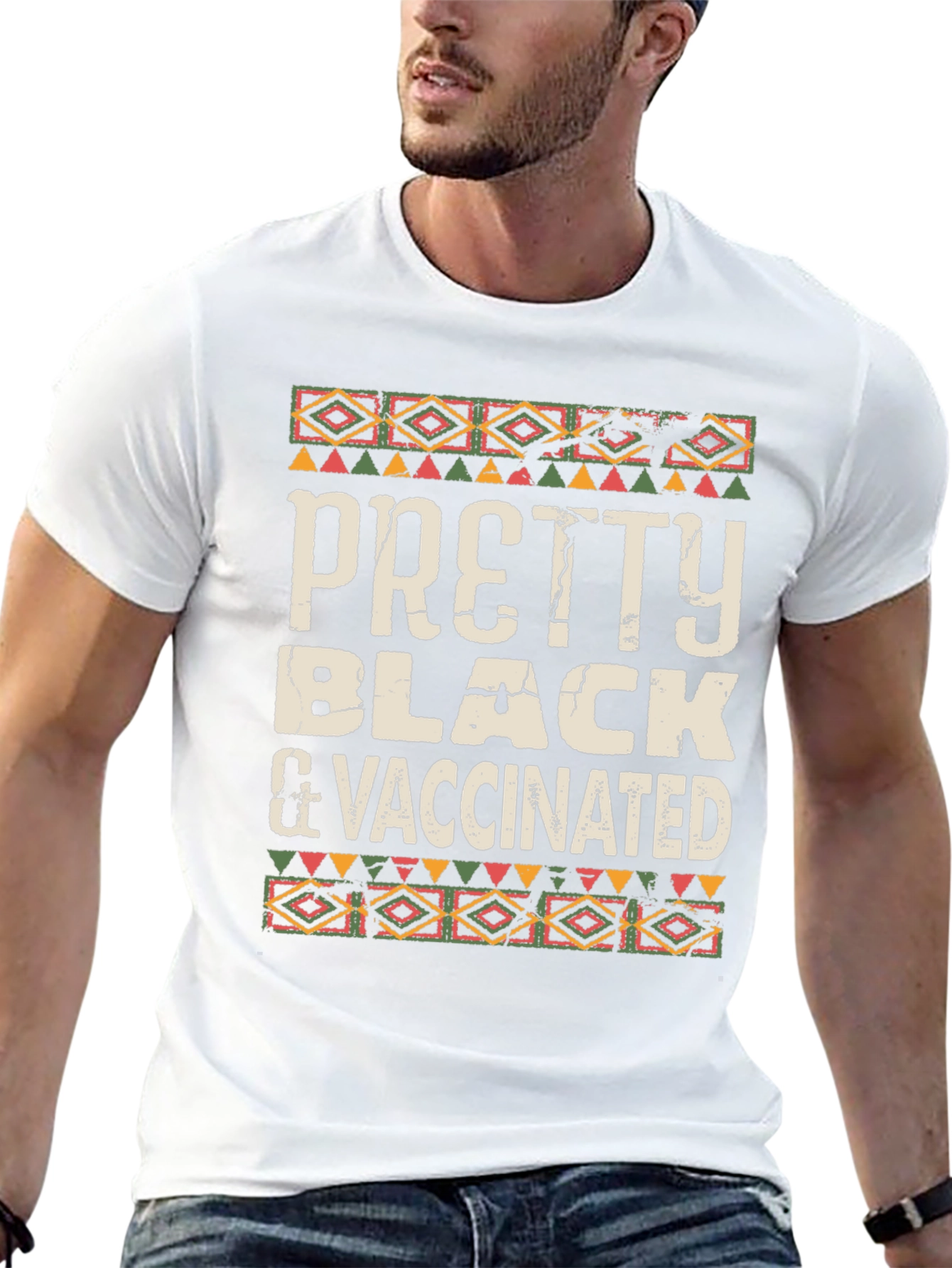 Pretty Black & Vaccinated Graphic T-Shirt