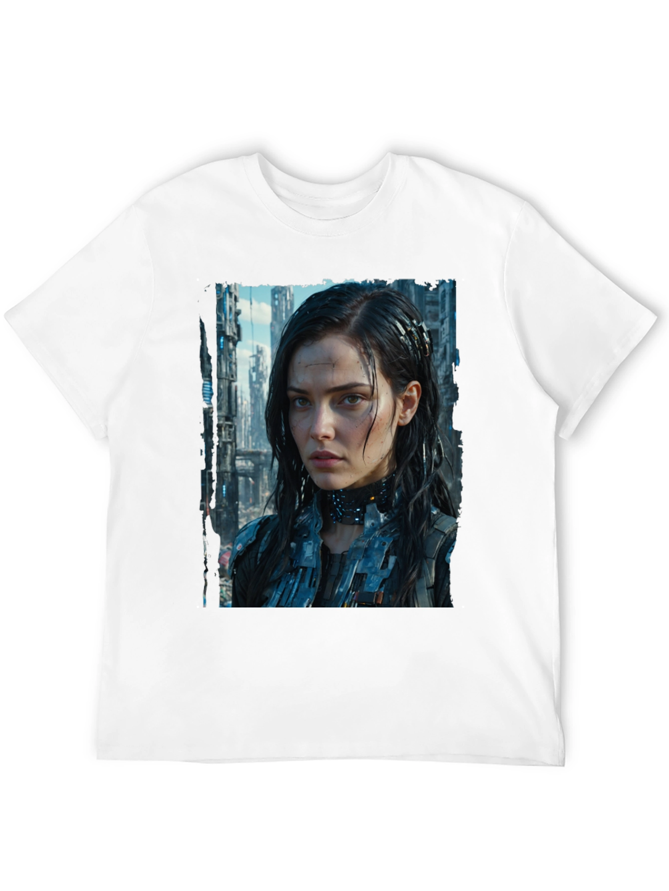 Cyberpunk Girl Graphic T-Shirt