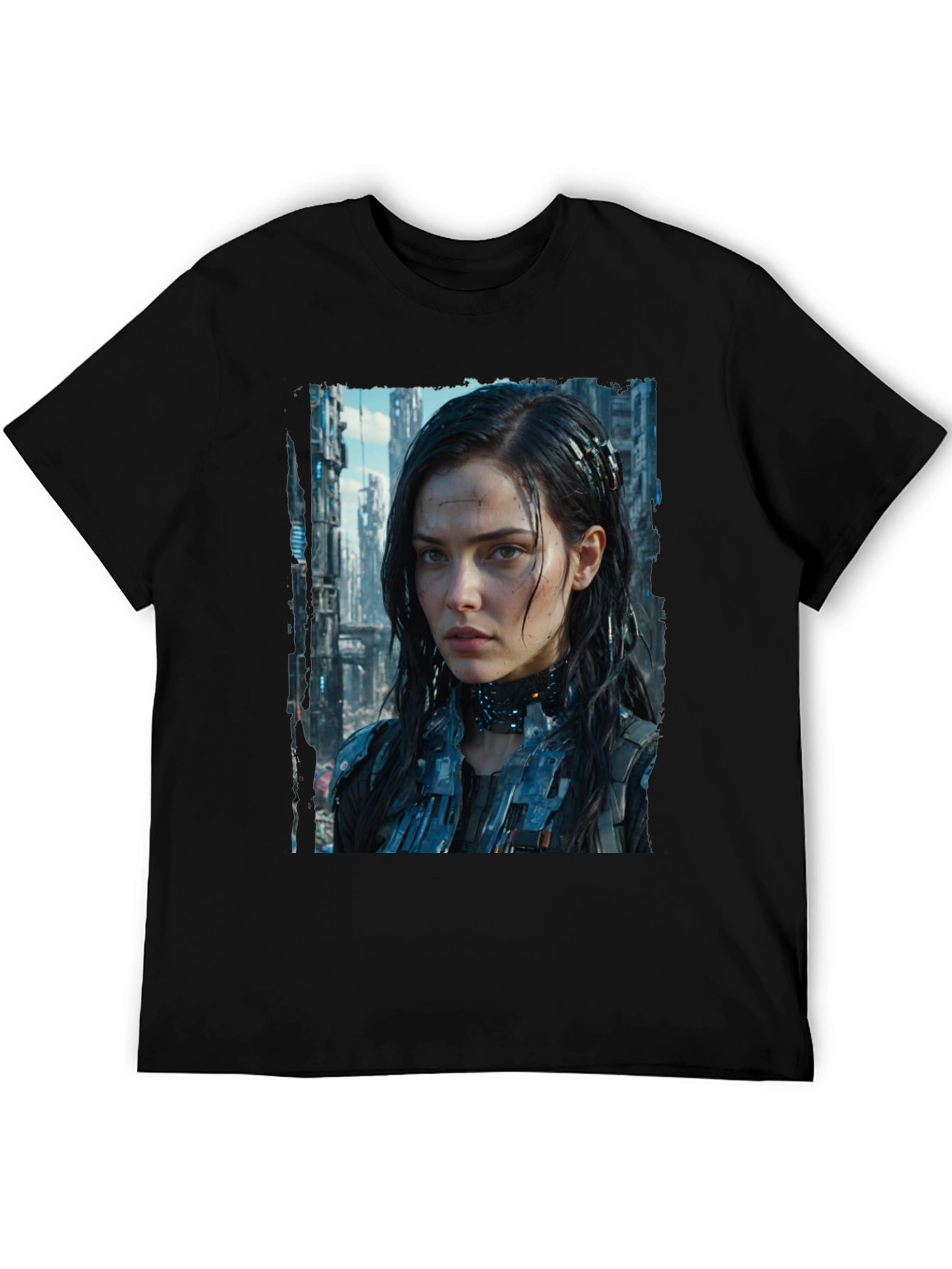 Cyberpunk Girl Graphic T-Shirt