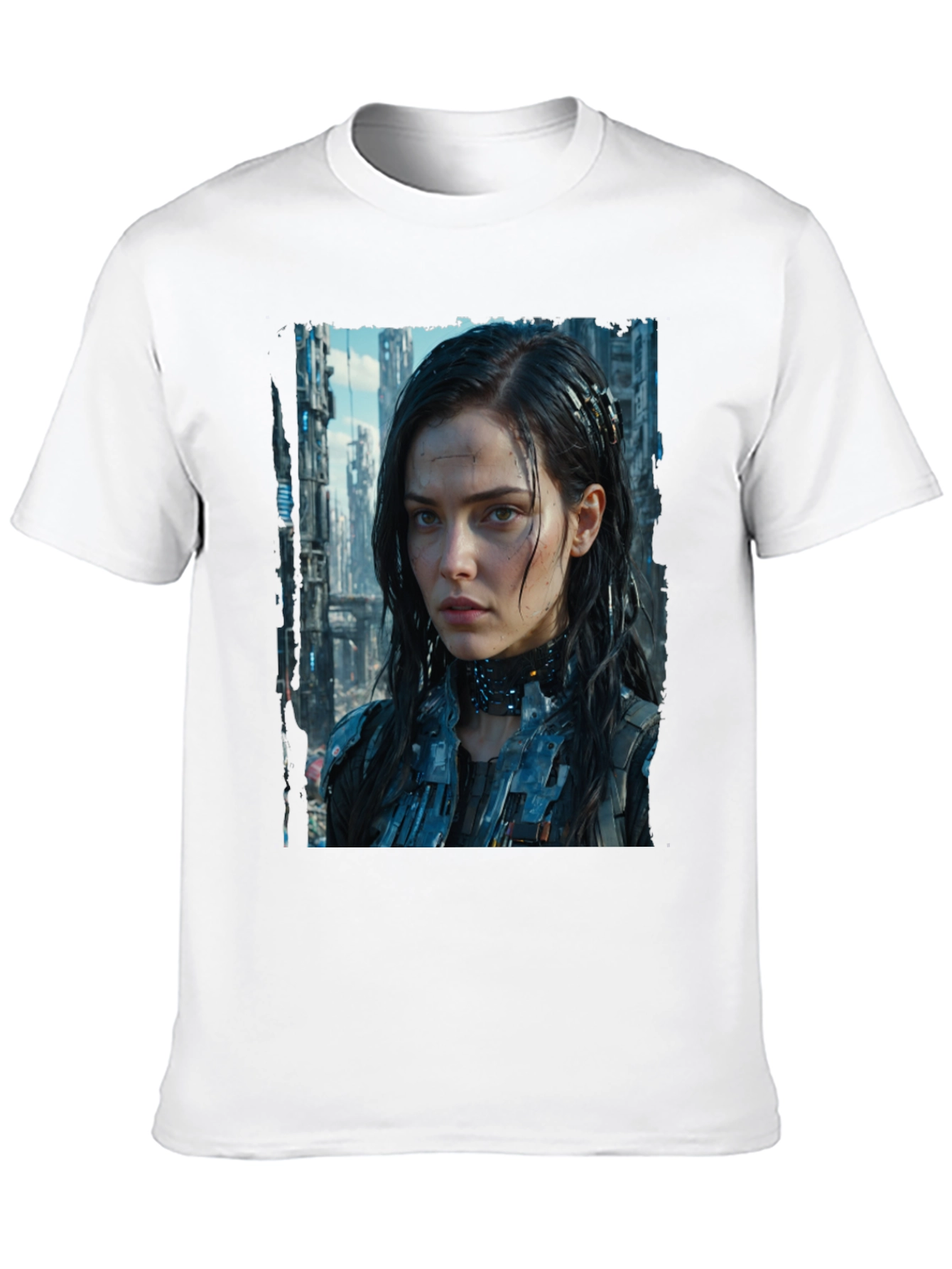 Cyberpunk Girl Graphic T-Shirt