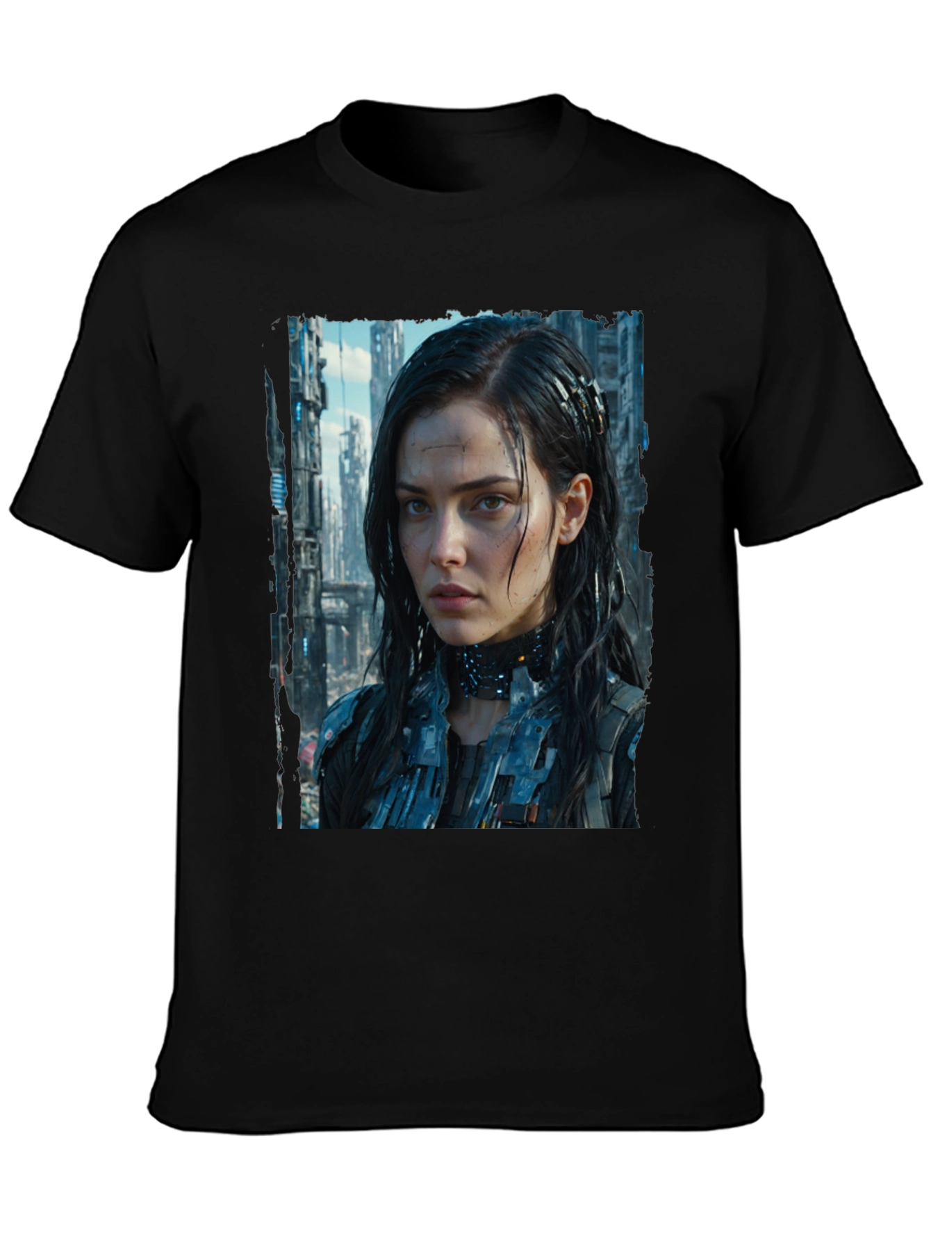 Cyberpunk Girl Graphic T-Shirt