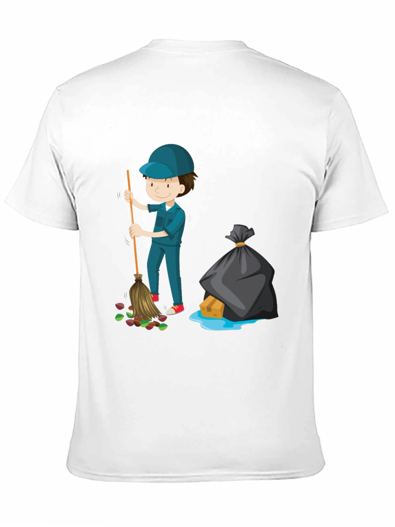 Cartoon Janitor Graphic Tee