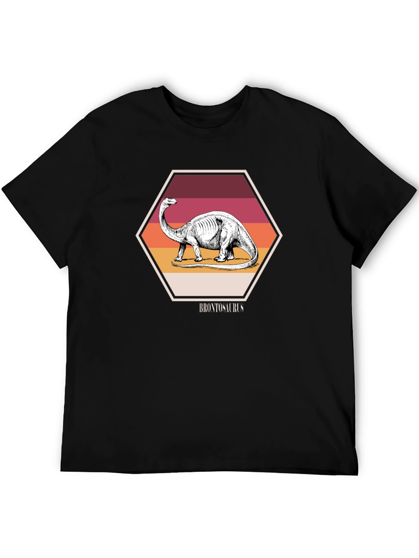 Brontosaurus Dinosaur T-Shirt - Retro Style