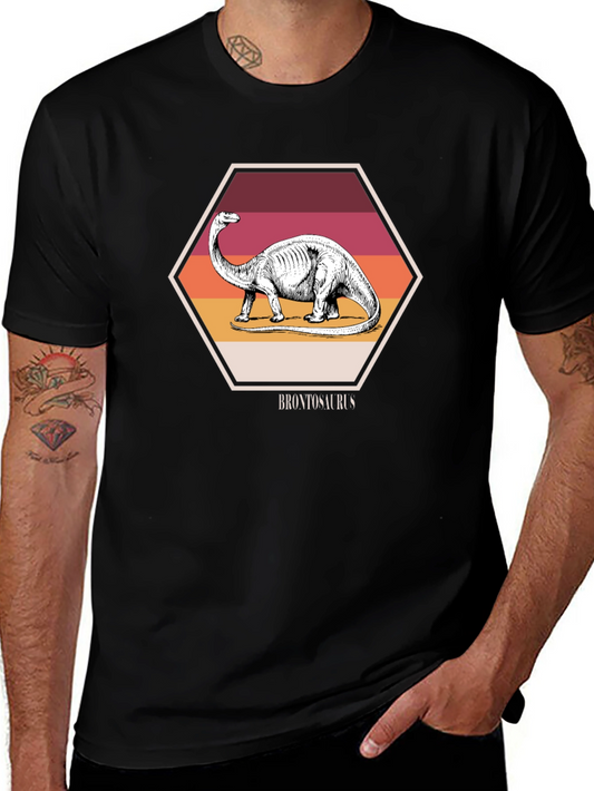 Brontosaurus Dinosaur T-Shirt - Retro Style