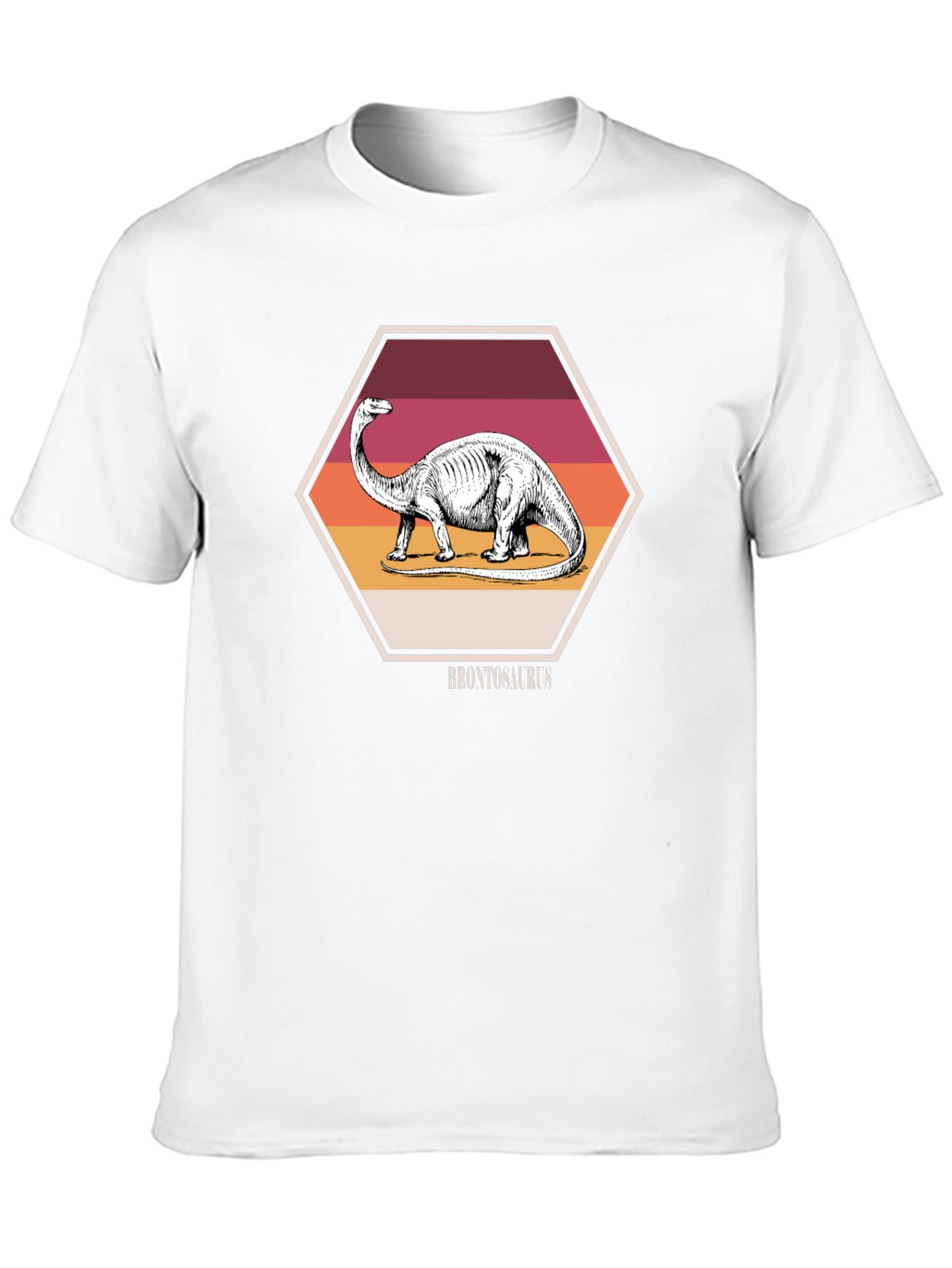 Brontosaurus Dinosaur T-Shirt - Retro Style