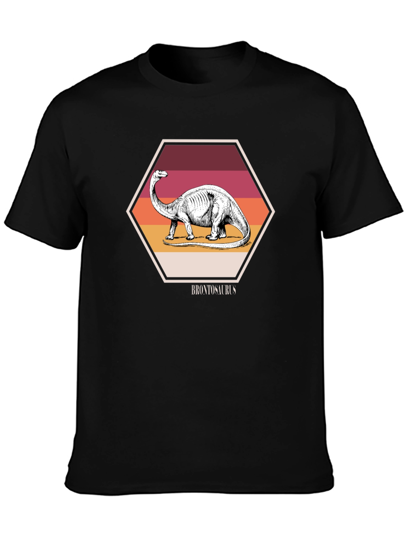 Brontosaurus Dinosaur T-Shirt - Retro Style