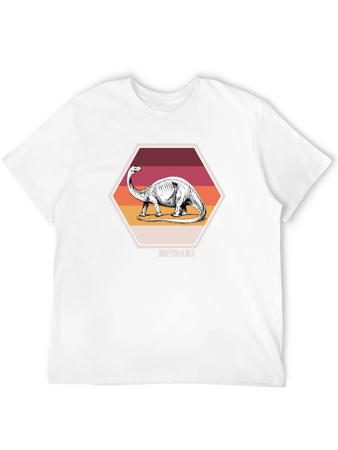 Brontosaurus Dinosaur T-Shirt - Retro Style