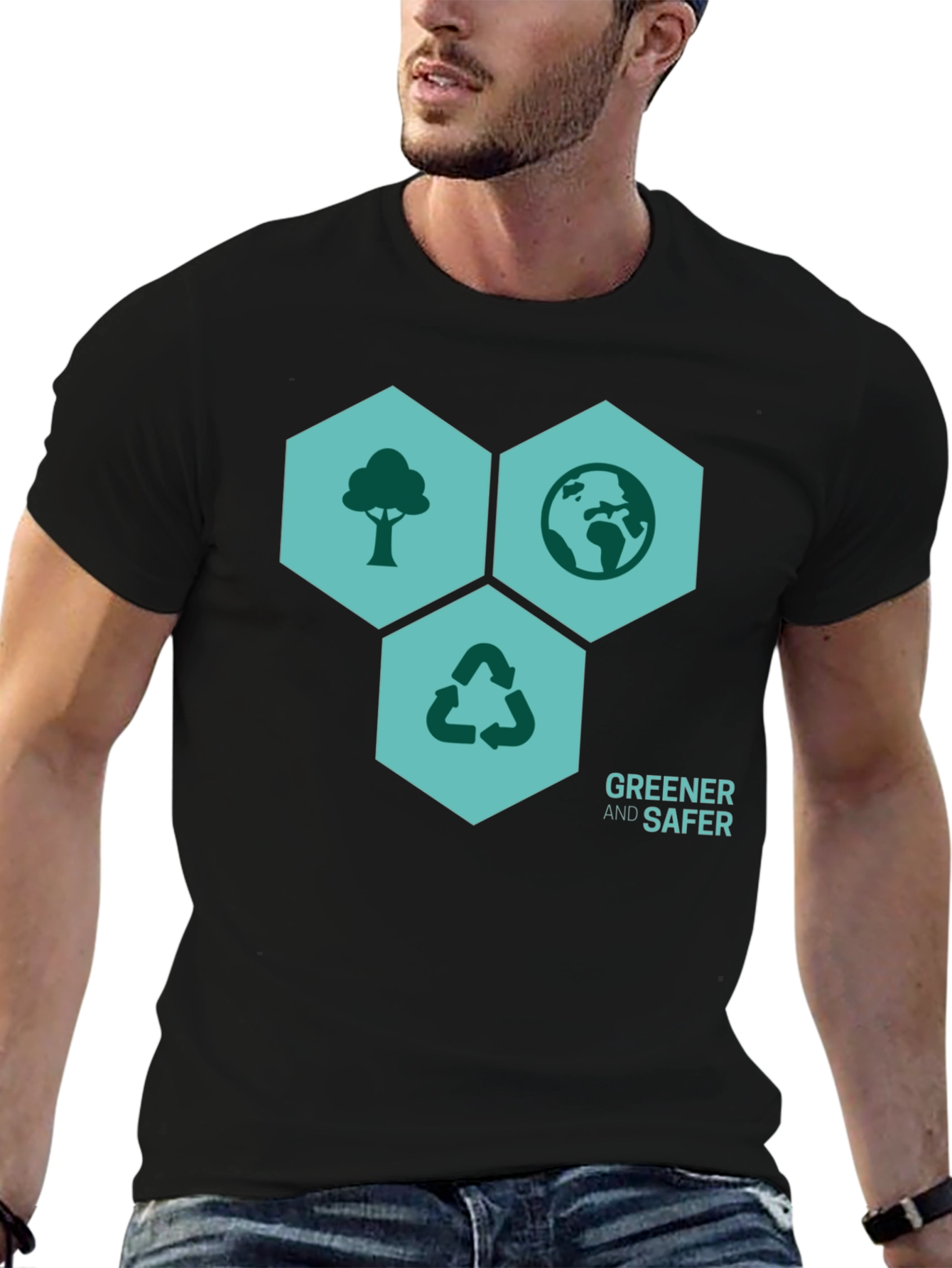 Eco-Friendly Greener & Safer Graphic T-Shirt