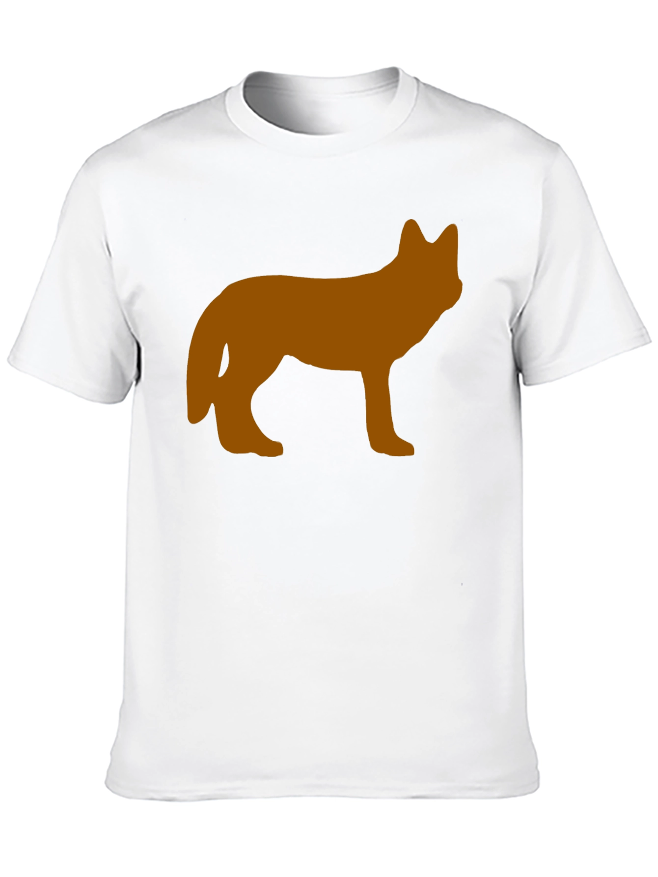 Wolf Silhouette Graphic Tee - Black