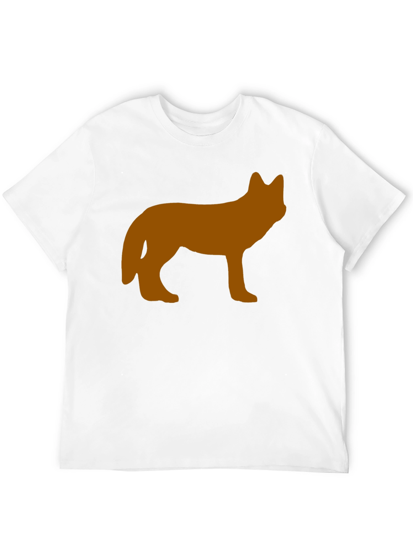 Wolf Silhouette Graphic Tee - Black
