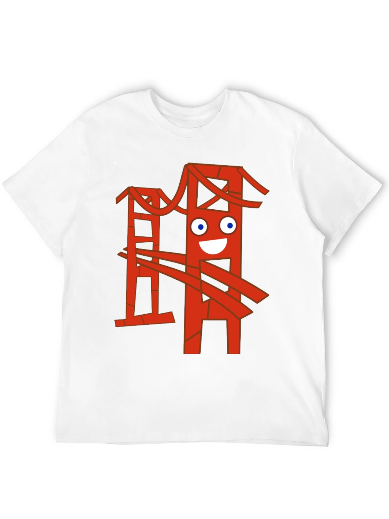 Funny Bridge Graphic T-Shirt - Black
