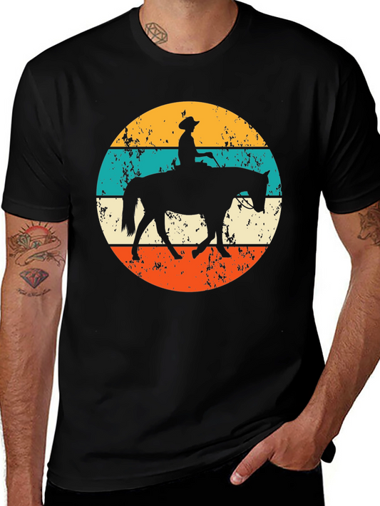 Retro Horse Rider Graphic Tee