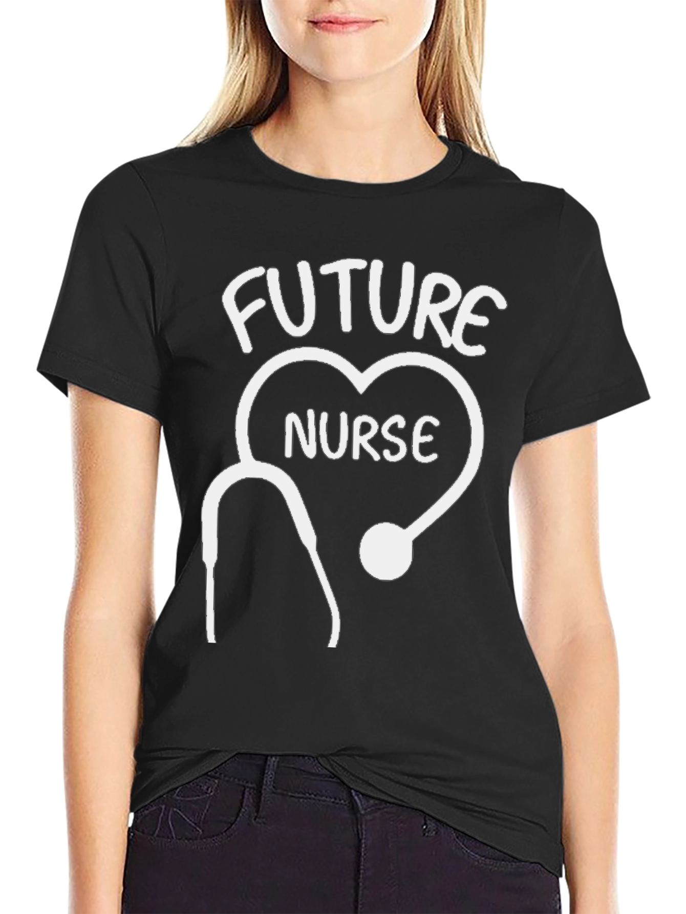 Future Nurse Stethoscope Heart T-Shirt - Medical Student Gift