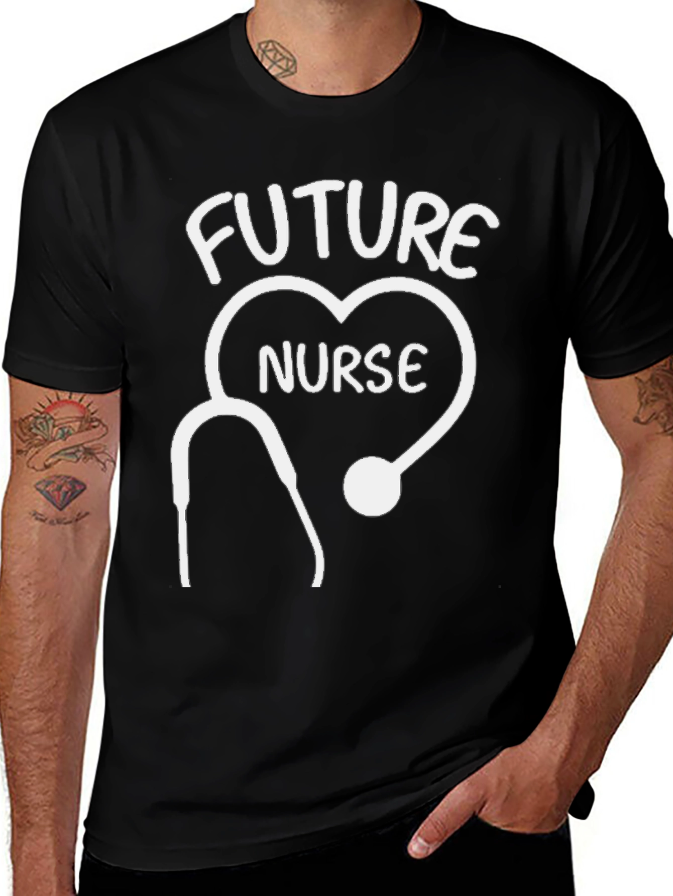 Future Nurse Stethoscope Heart T-Shirt - Medical Student Gift