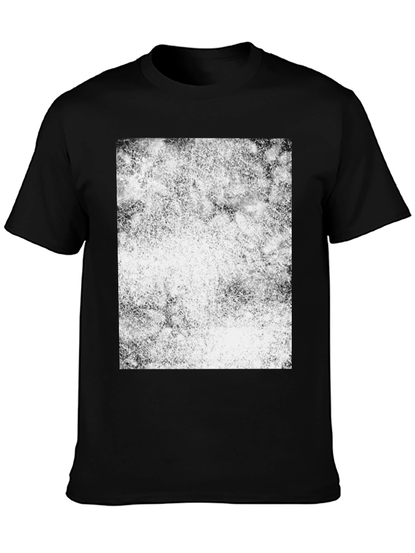 Abstract Print Black T-Shirt