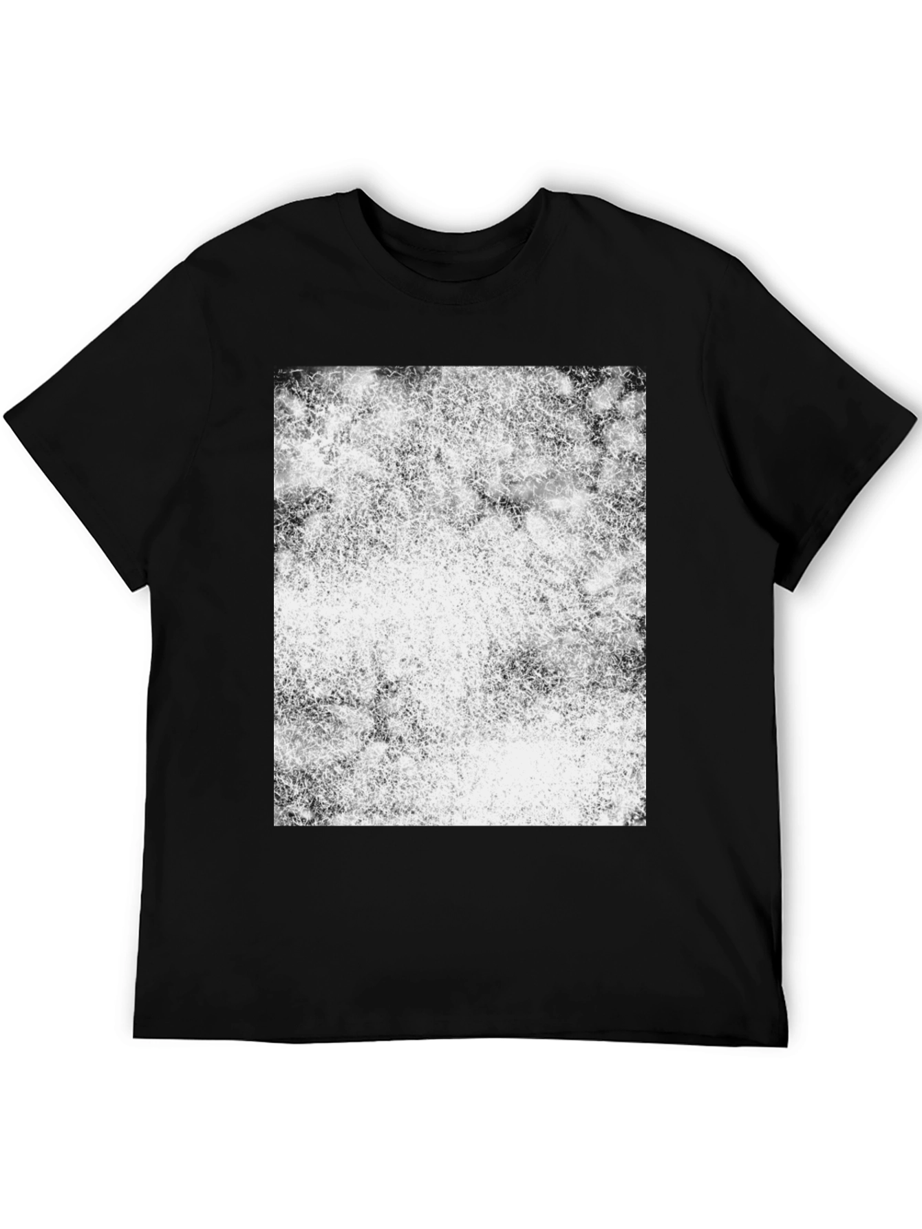 Abstract Print Black T-Shirt