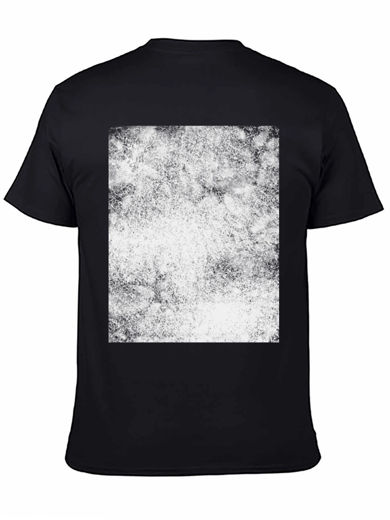 Abstract Print Black T-Shirt