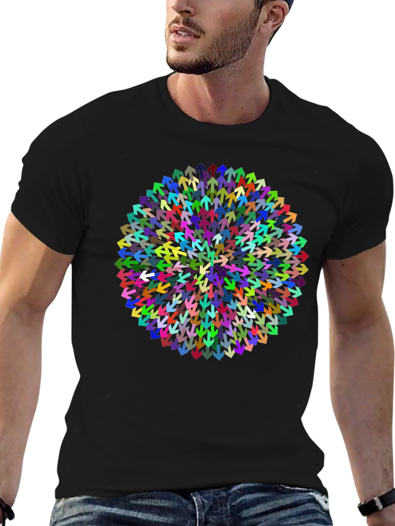 Arrow Mandala Black T-Shirt