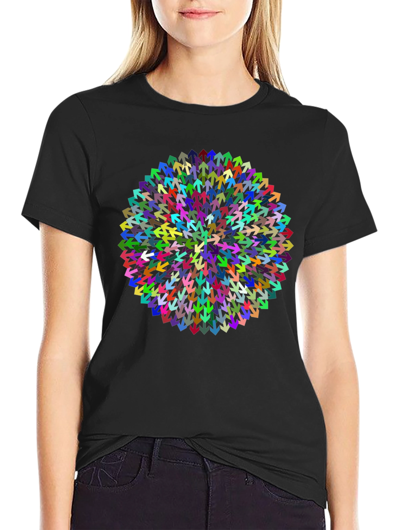 Arrow Mandala Black T-Shirt