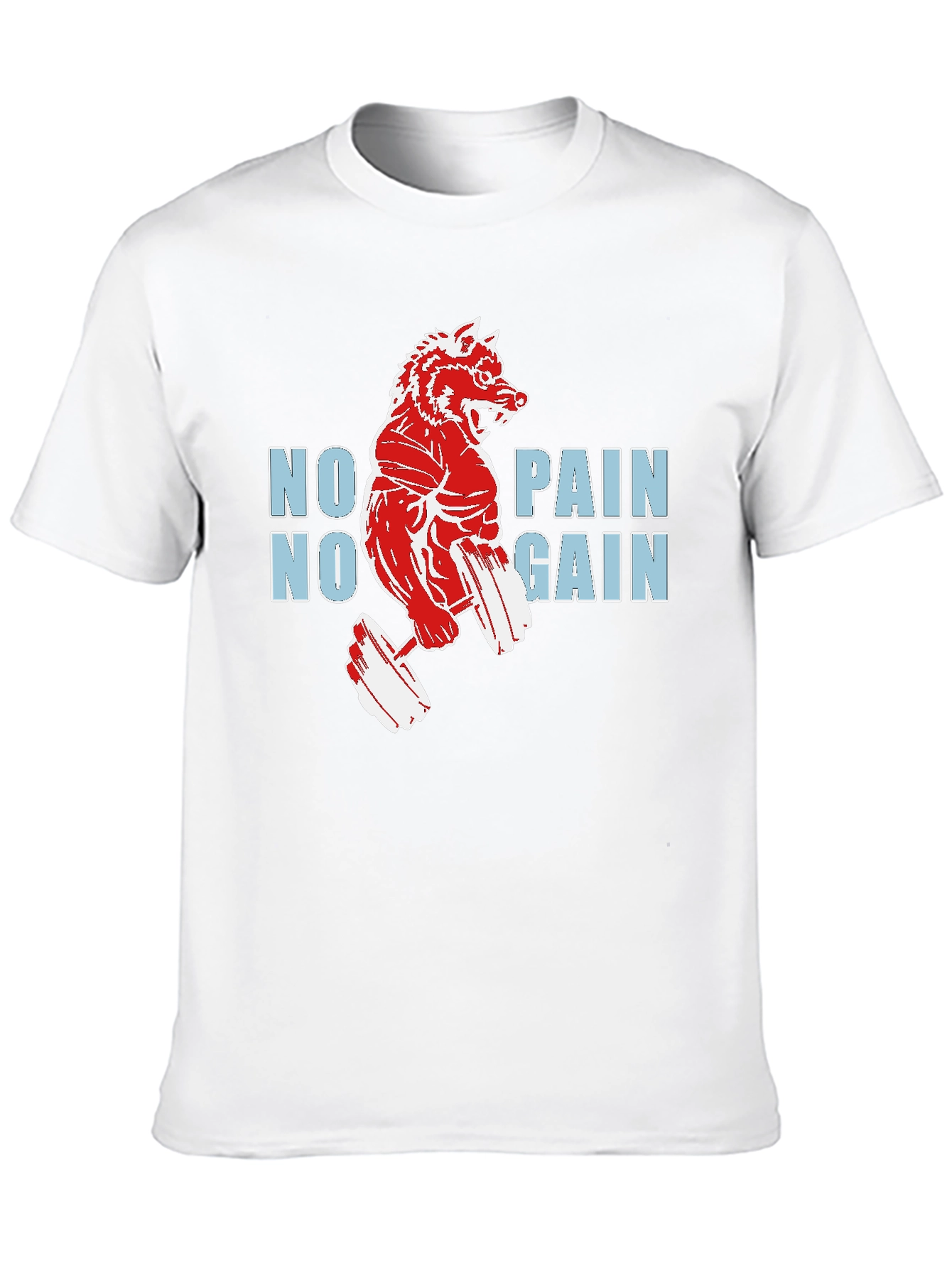 No Pain No Gain Wolf T-Shirt