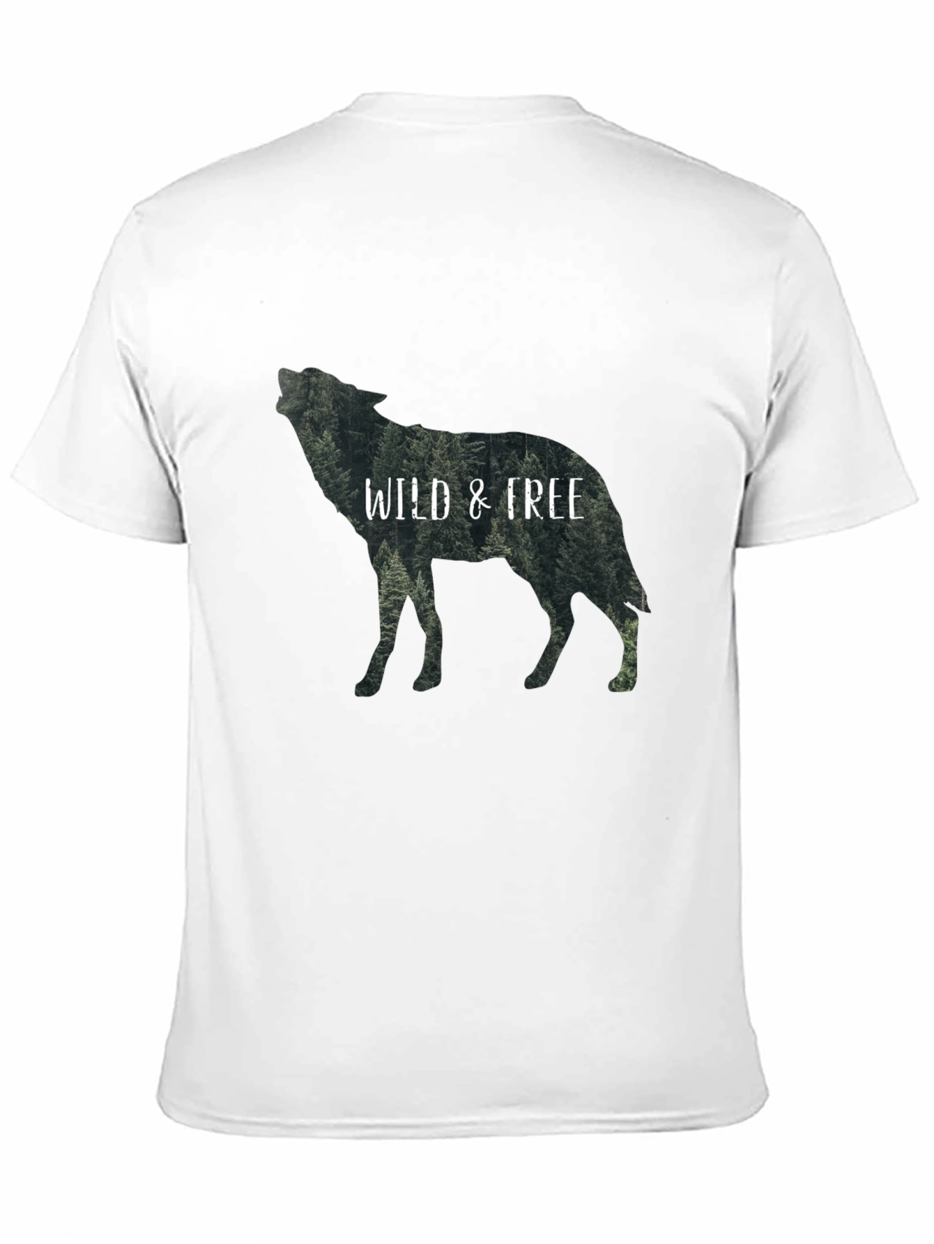 Wild & Free Wolf Graphic Black T-Shirt
