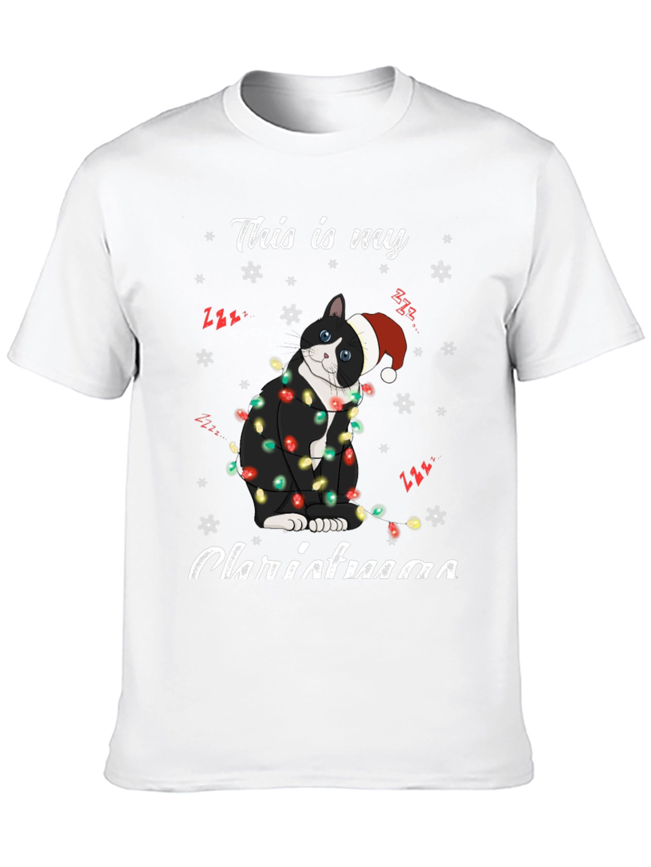 Festive Cat Christmas T-Shirt
