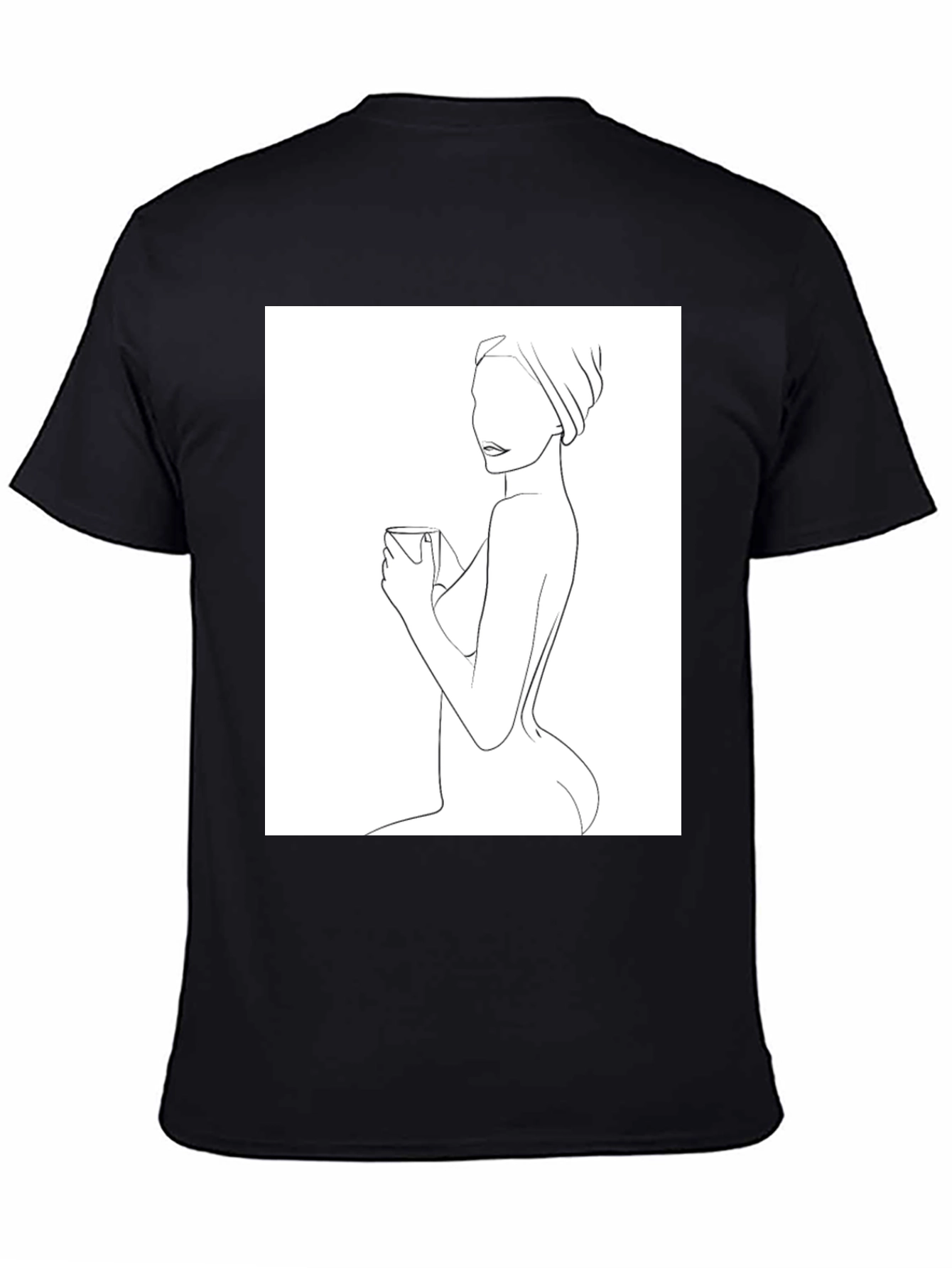 Minimalist Woman Line Art T-Shirt