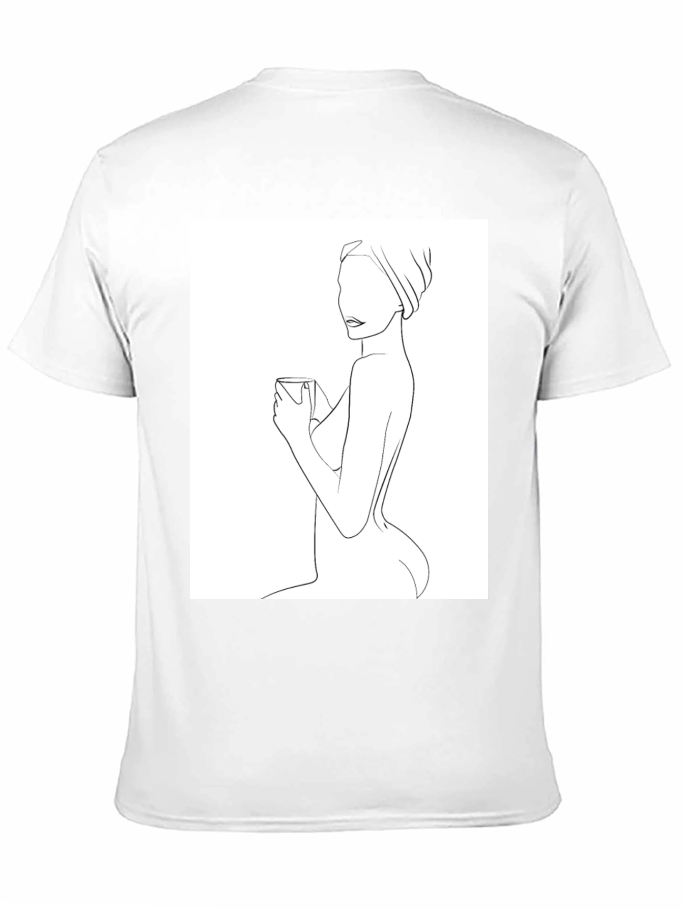 Minimalist Woman Line Art T-Shirt