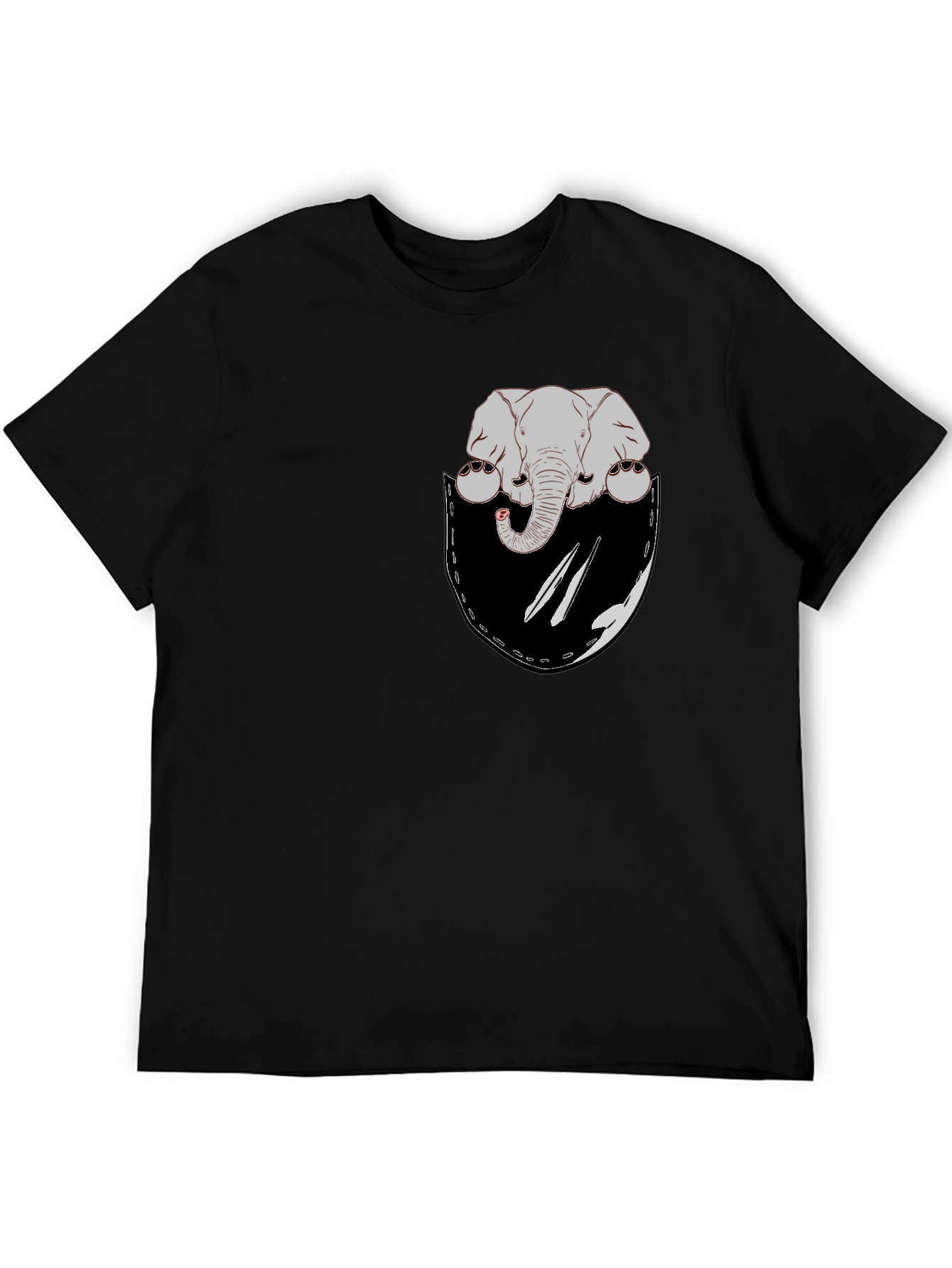 Elephant Pocket Graphic T-Shirt