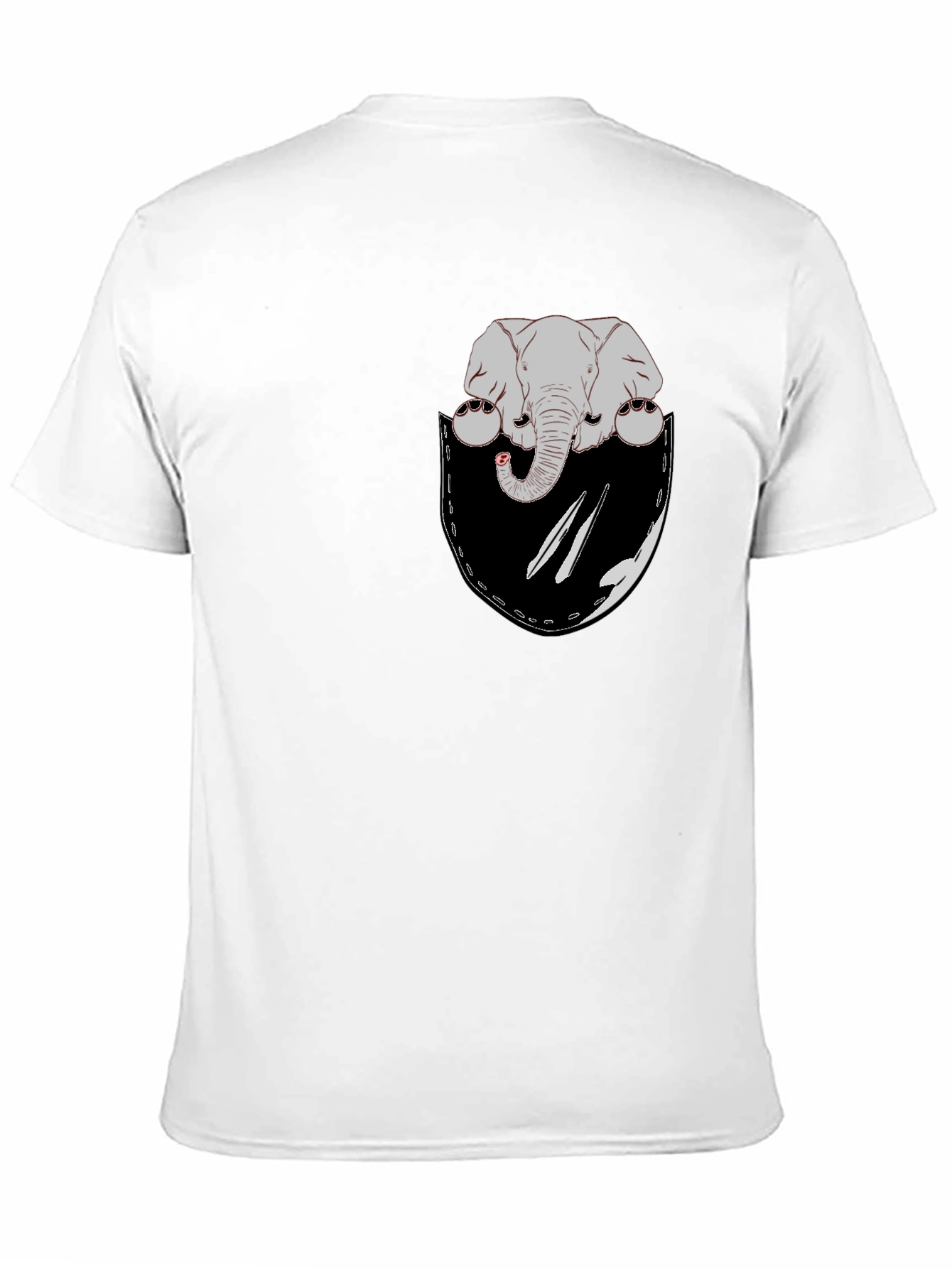 Elephant Pocket Graphic T-Shirt