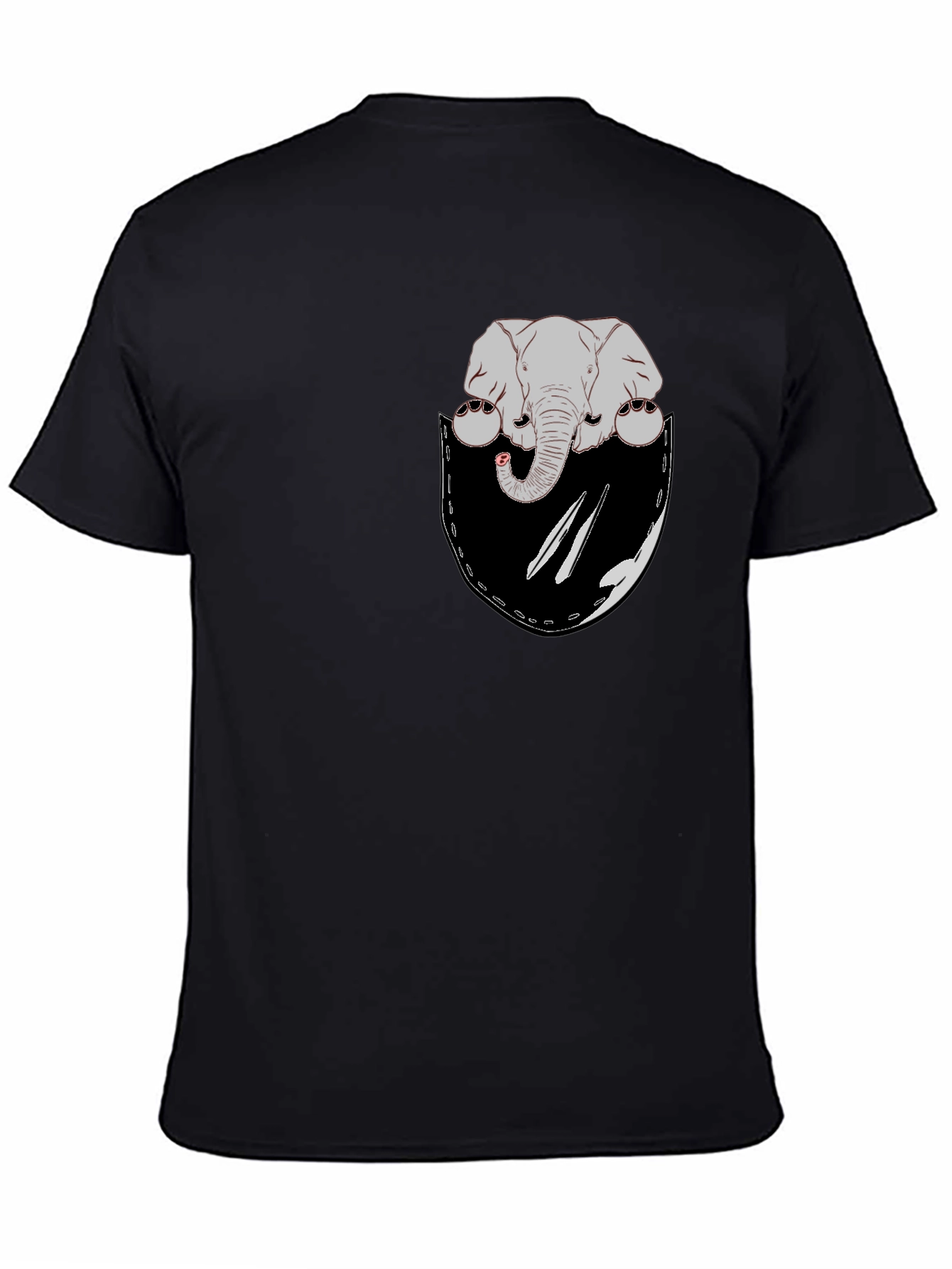 Elephant Pocket Graphic T-Shirt