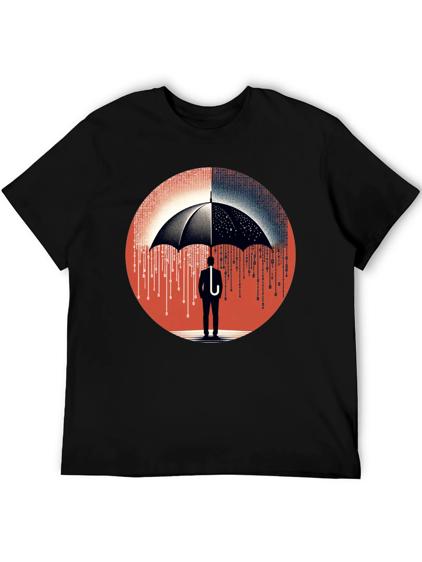 Data Protection T-Shirt: Digital Umbrella Tee