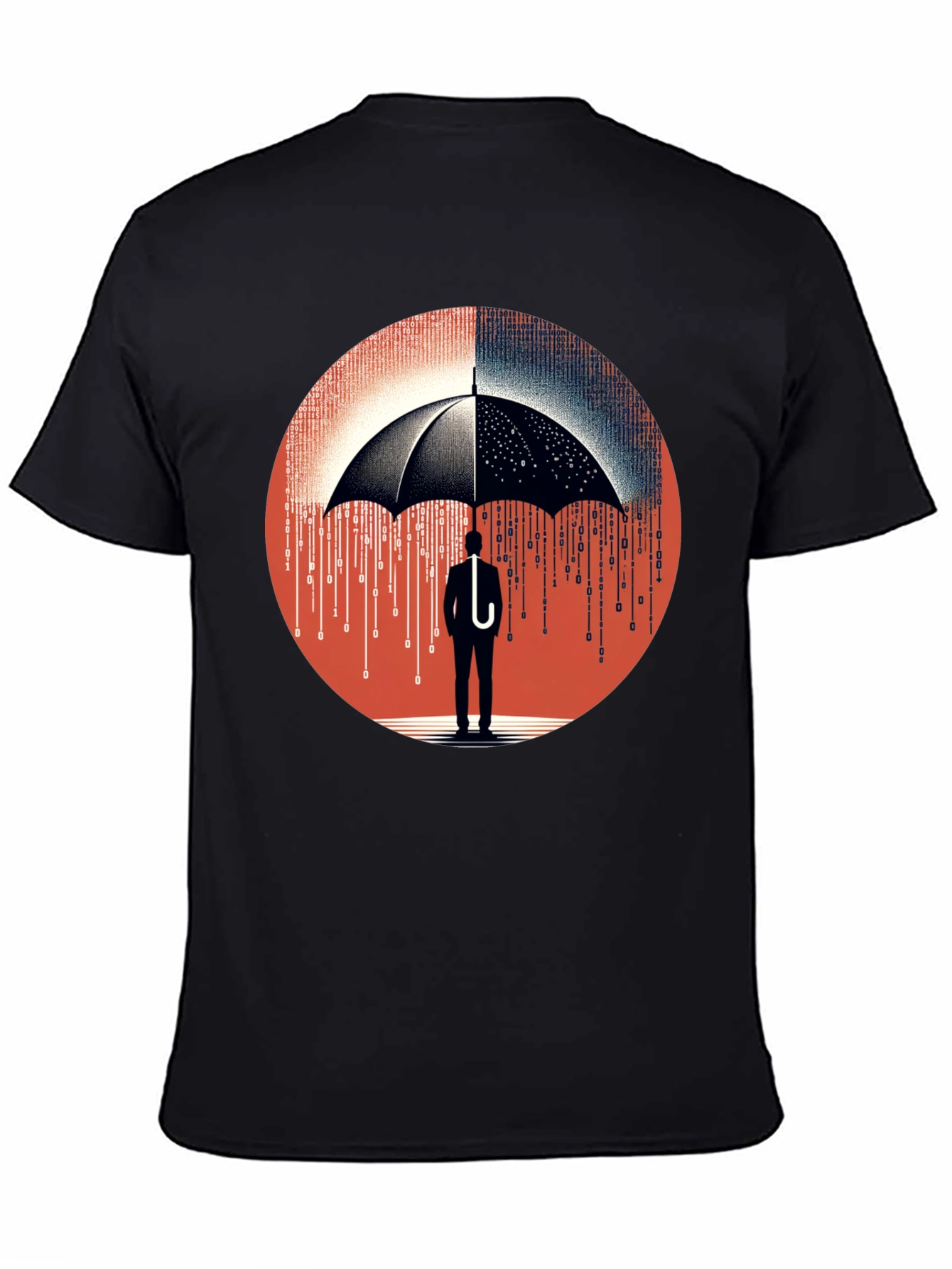 Data Protection T-Shirt: Digital Umbrella Tee