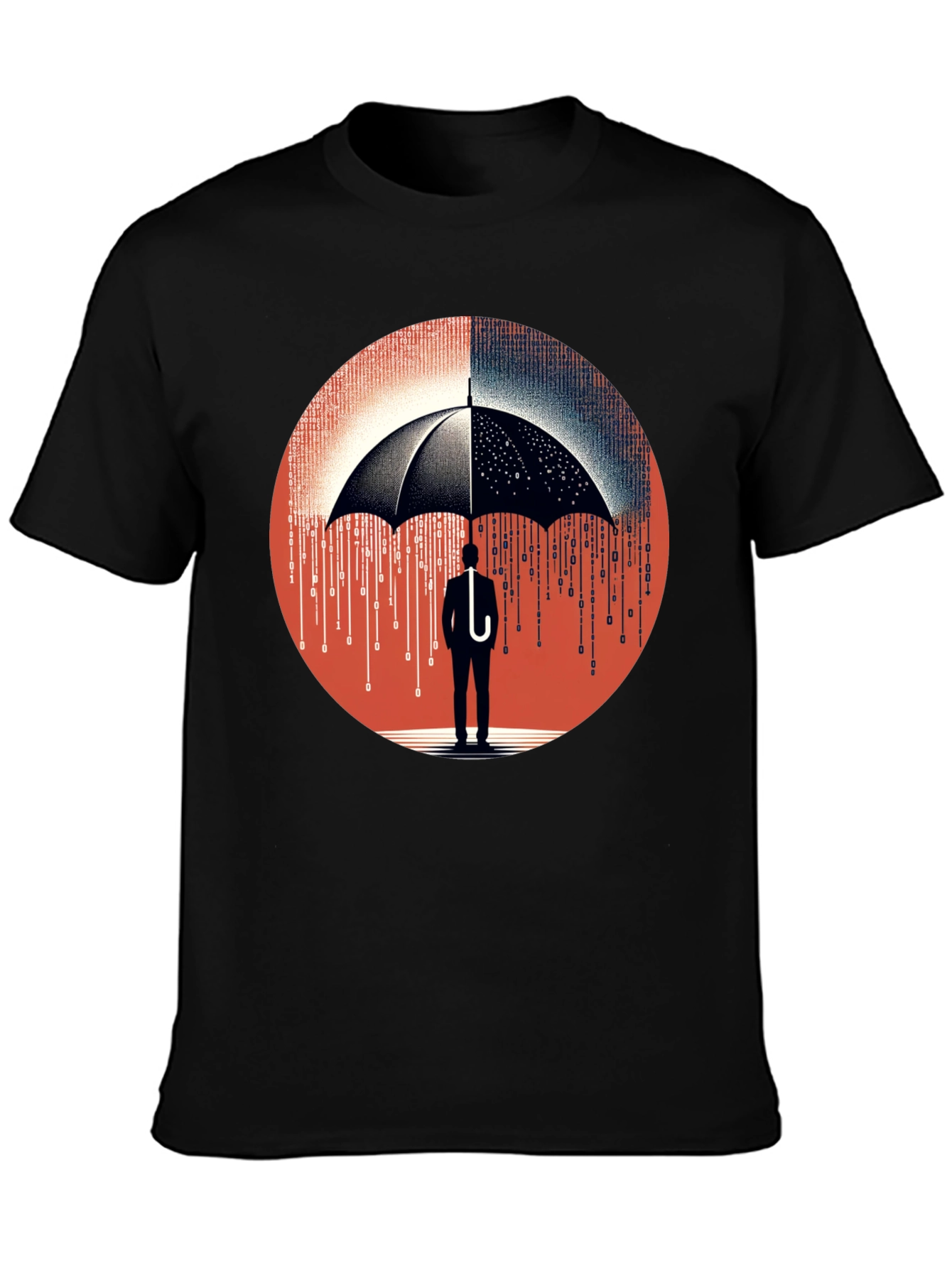 Data Protection T-Shirt: Digital Umbrella Tee