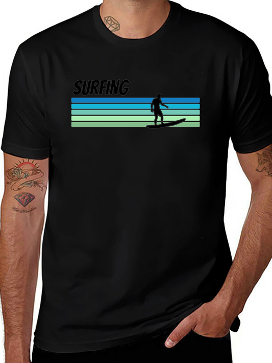 Surfing T-Shirt - Retro Wave Design