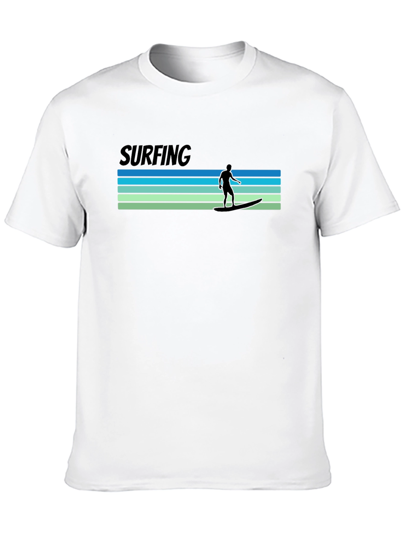 Surfing T-Shirt - Retro Wave Design