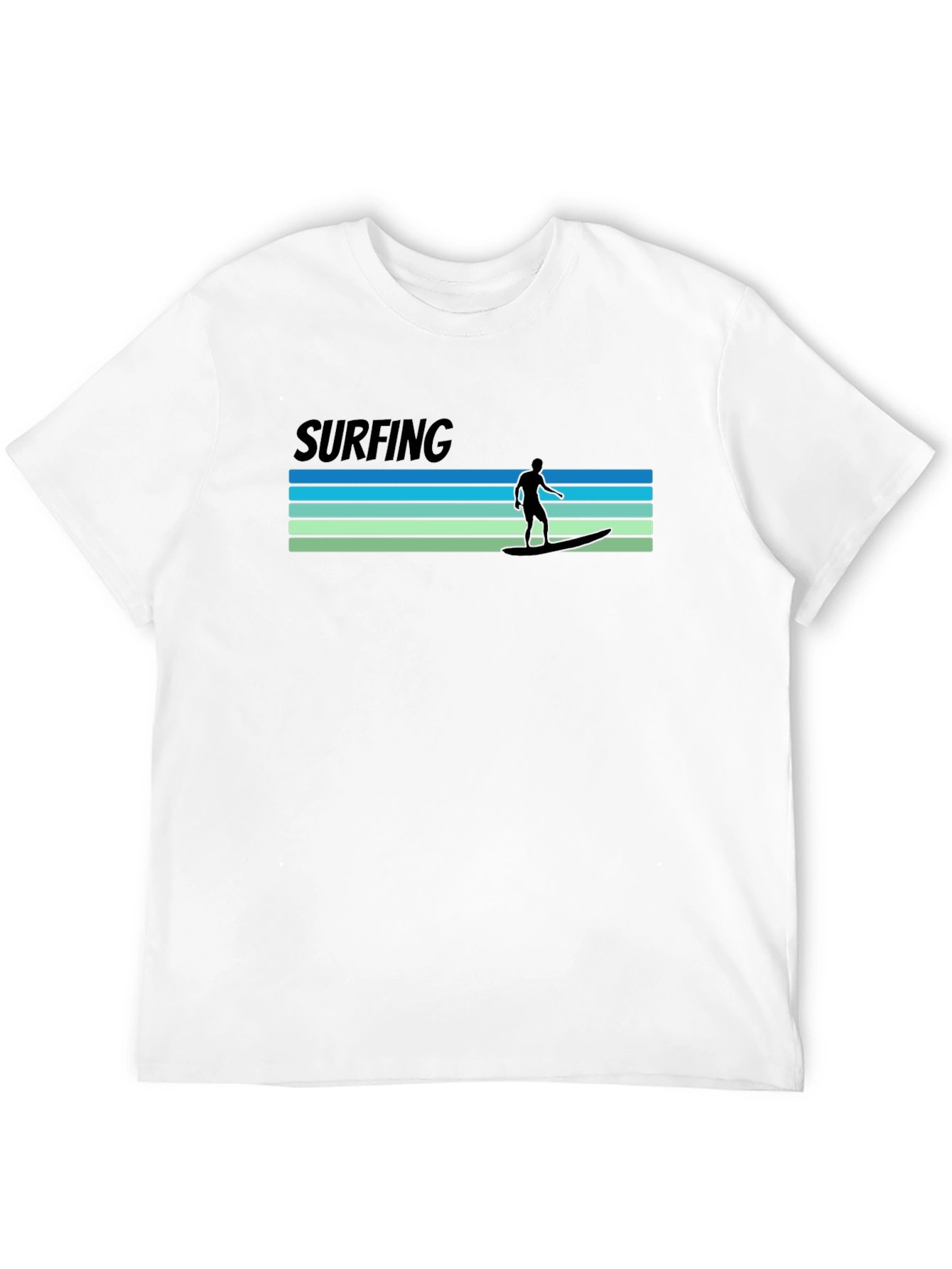 Surfing T-Shirt - Retro Wave Design