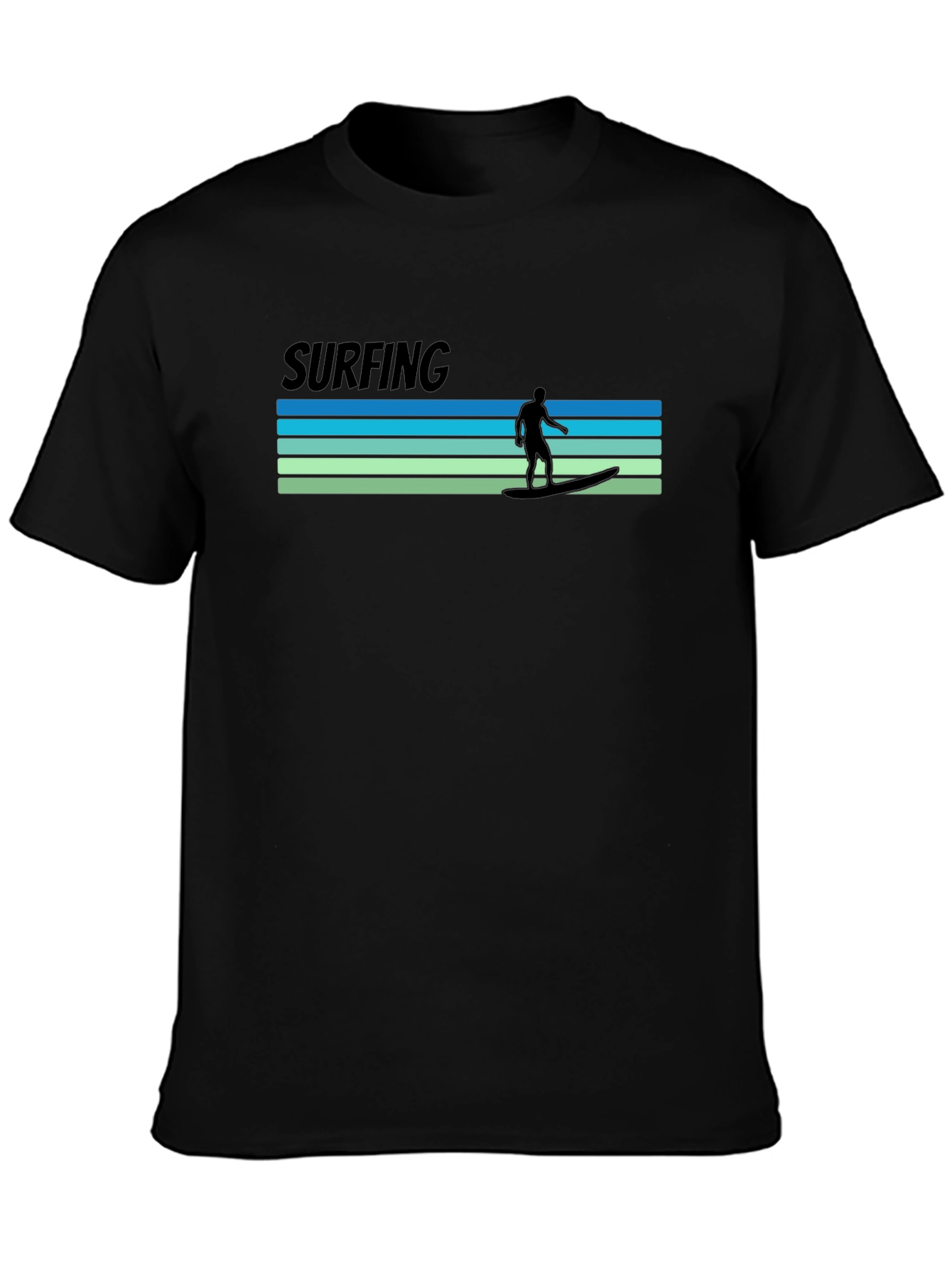Surfing T-Shirt - Retro Wave Design