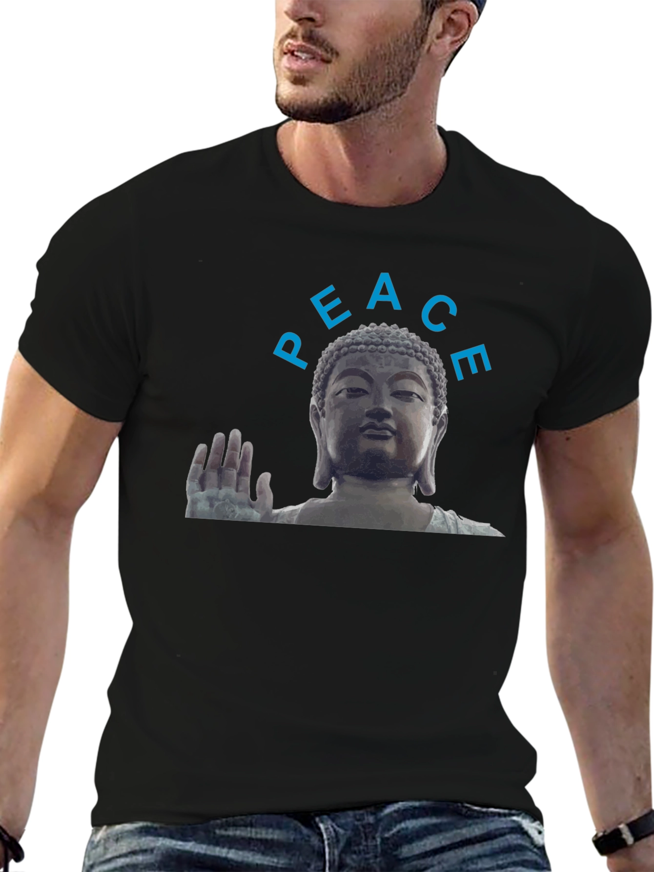 Peace Buddha T-Shirt - Zen Design