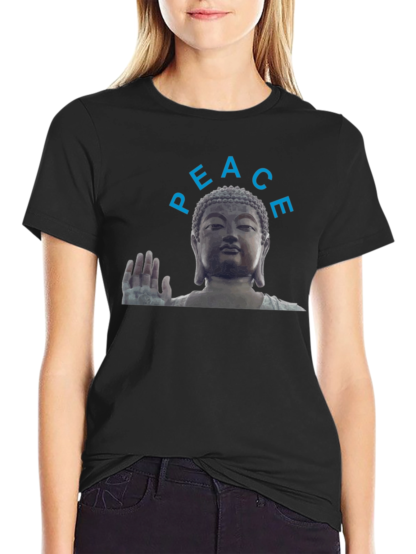 Peace Buddha T-Shirt - Zen Design