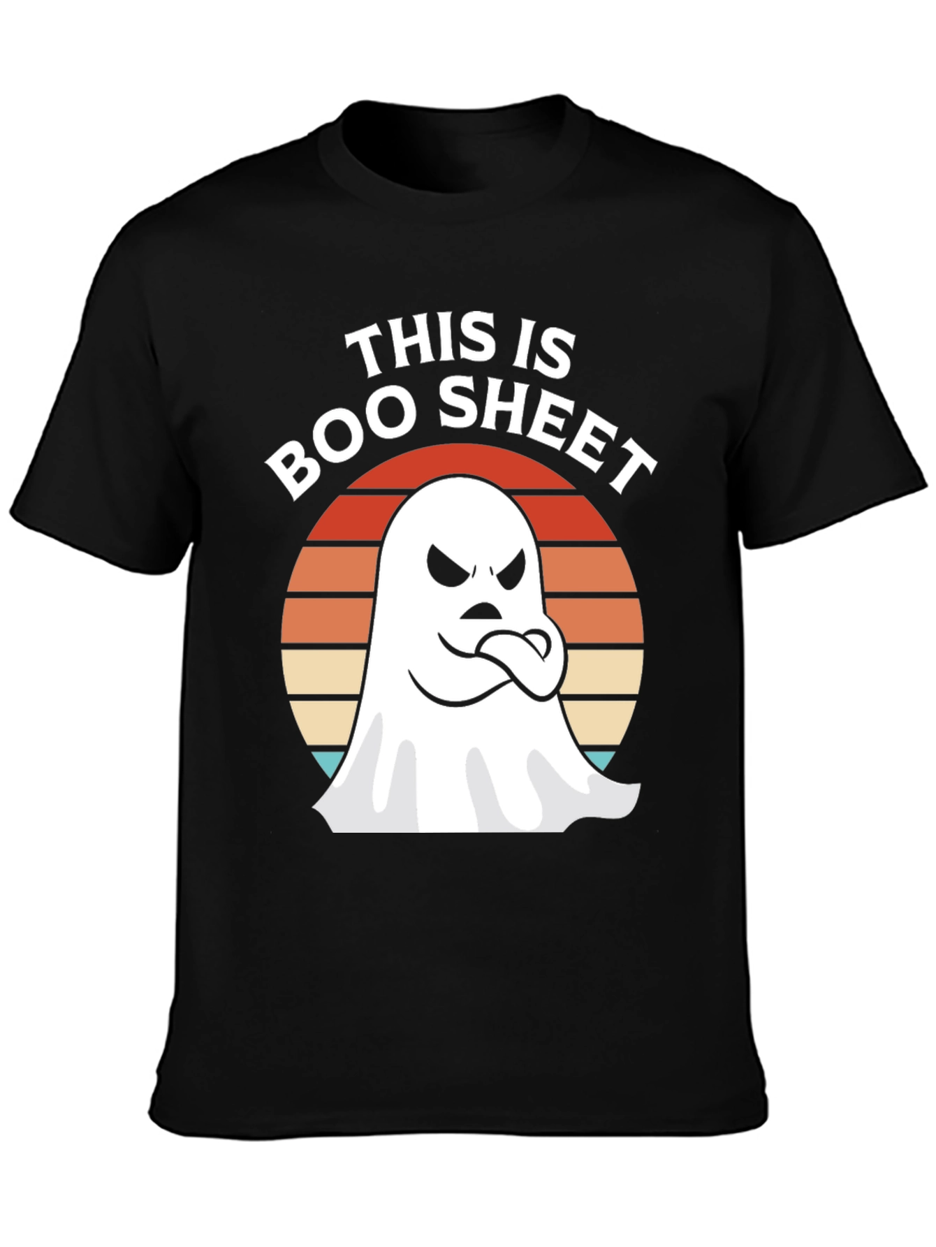Boo Sheet Ghost Graphic T-Shirt - Halloween Fun!