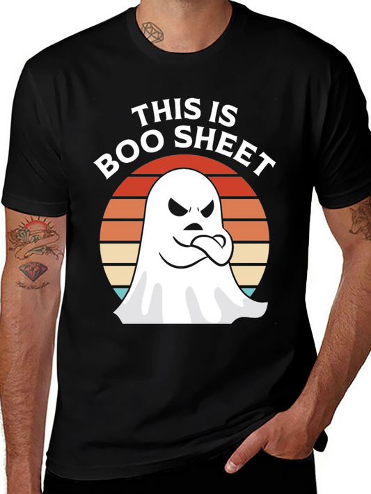 Boo Sheet Ghost Graphic T-Shirt - Halloween Fun!