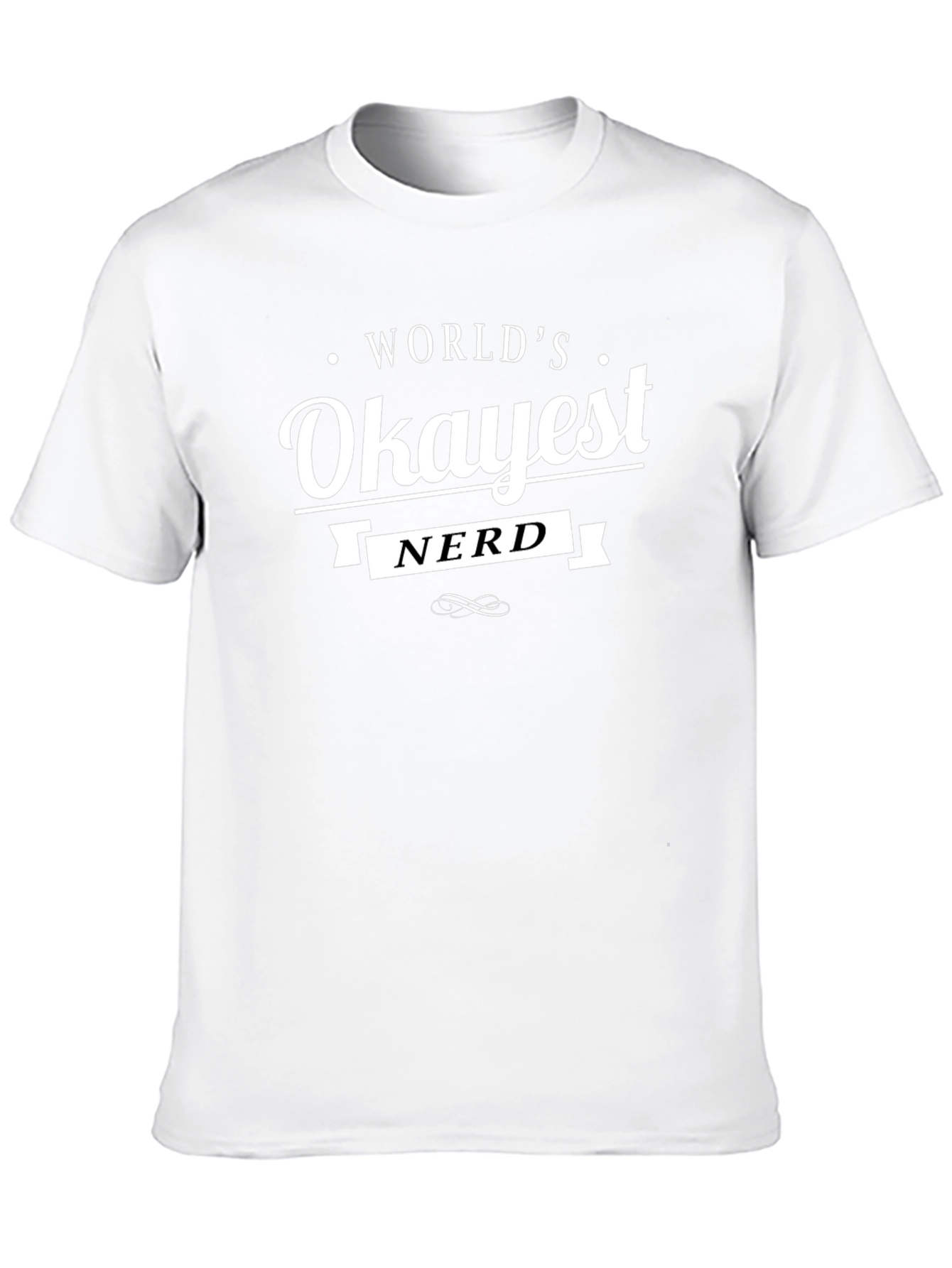 Worlds Okayest Nerd T-Shirt - Funny Geek Tee