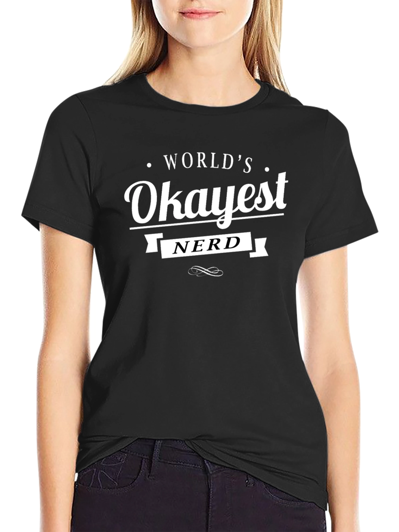 Worlds Okayest Nerd T-Shirt - Funny Geek Tee