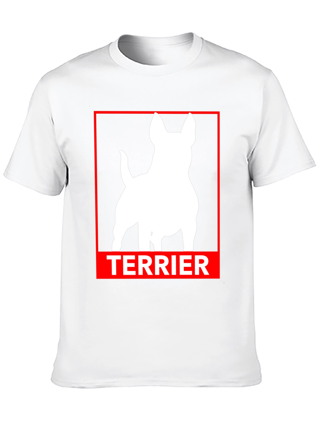 Terrier Dog Silhouette Graphic Tee