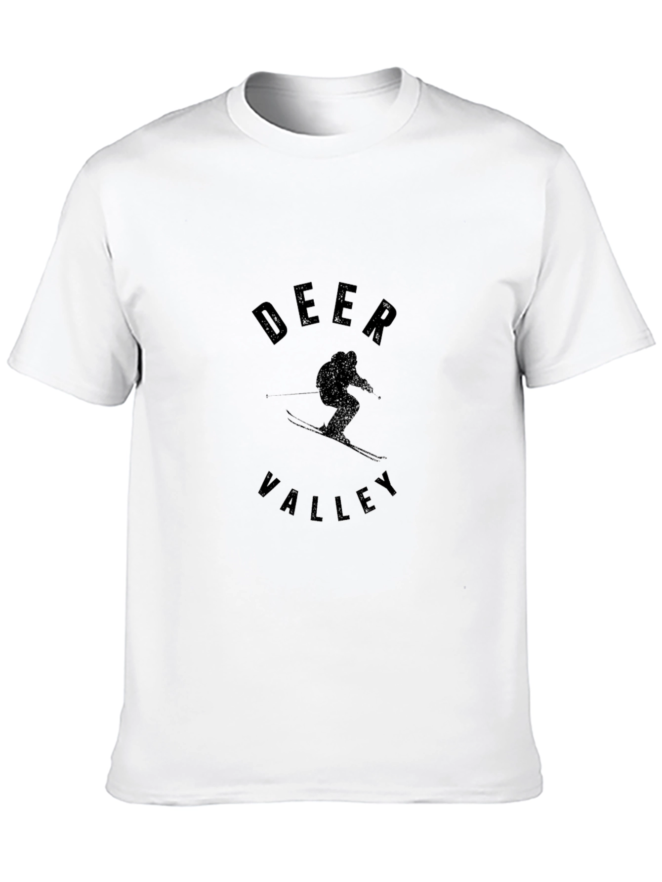 Deer Valley Skiing T-Shirt - Black Graphic Tee