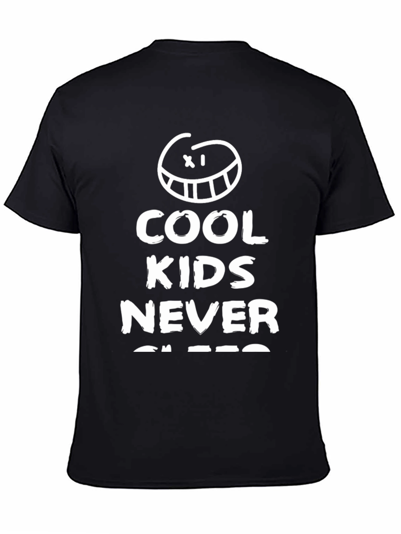 Cool Kids Never Sleep Graphic Tee - Black
