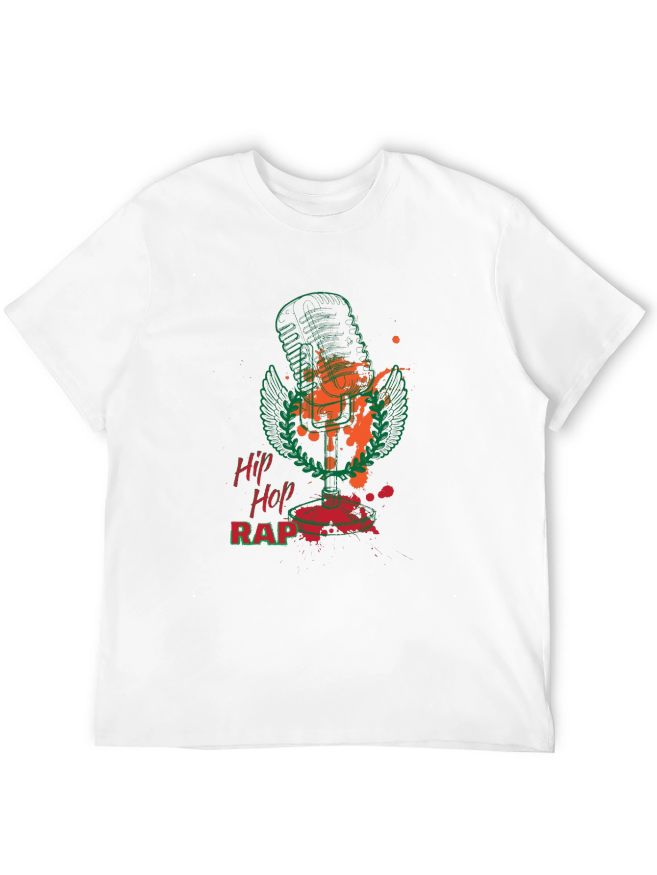 Hip Hop Rap Microphone Graphic Tee