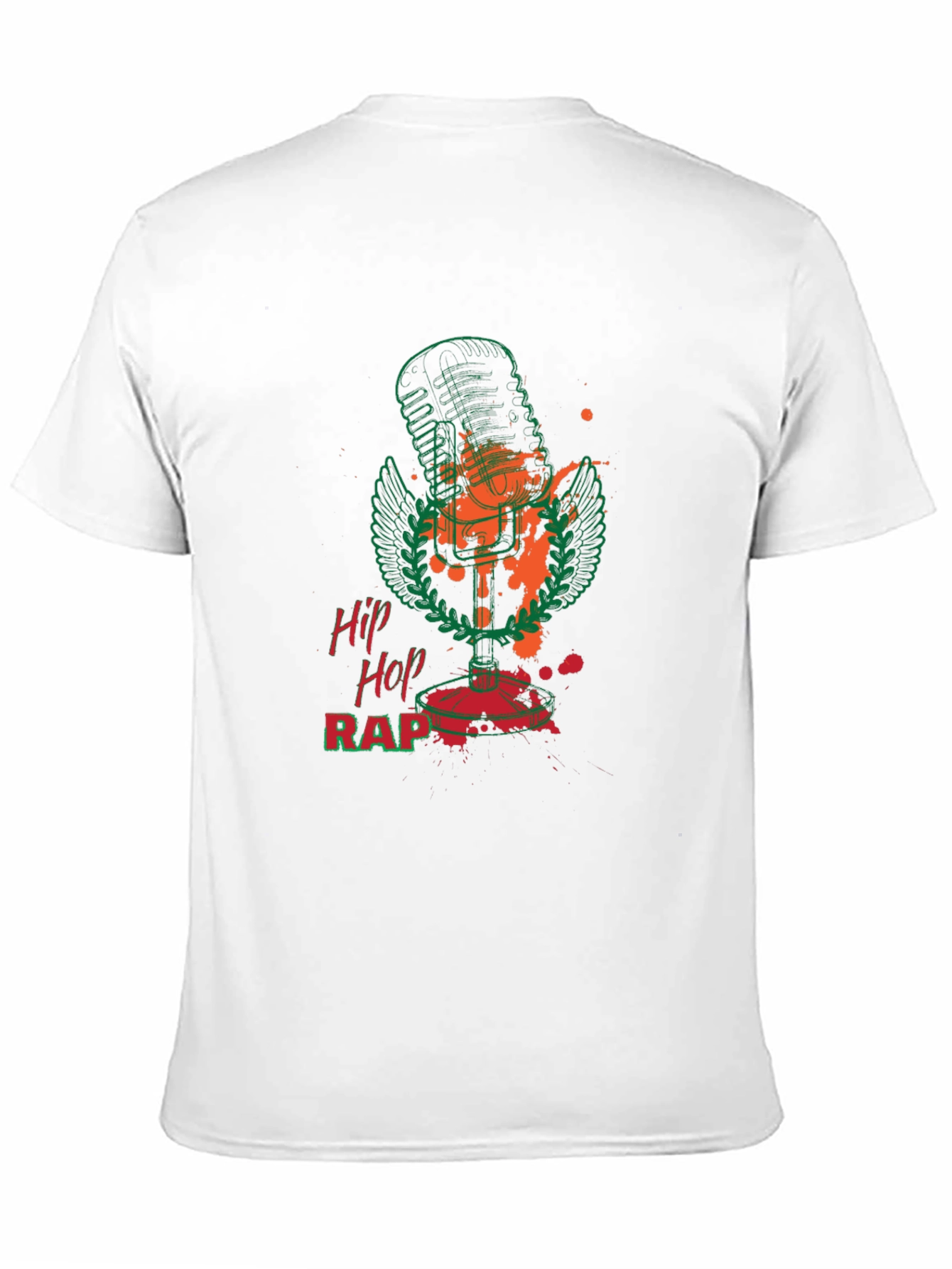 Hip Hop Rap Microphone Graphic Tee